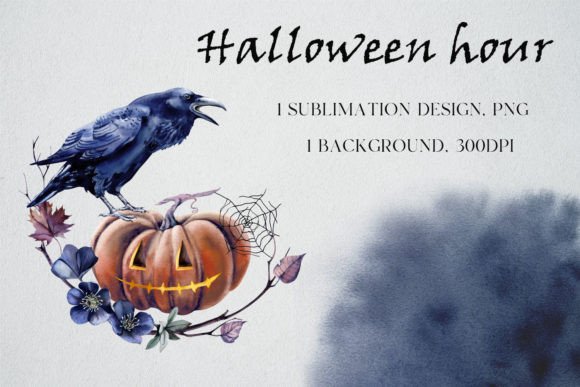 Download Halloween Sublimation Design Black Raven - Black Collection