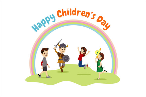 Download Happy Children's Day Cartoon Vector - Cartoon Collection