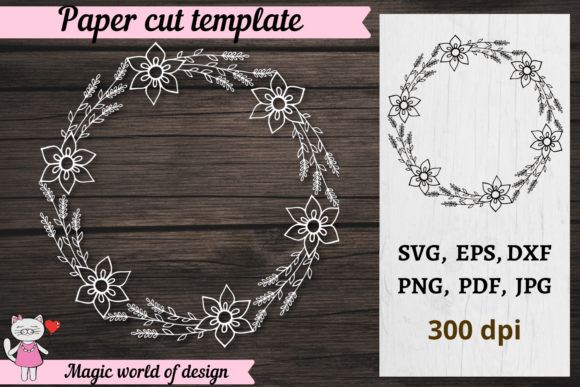 Download Leaf Wreath Cricut SVG Cut File, Paper - Leaf wreath Collection