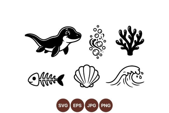 Download Cute Ocean Animals Clipart Set - Premium Bundle