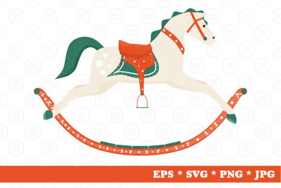 Download Cartoon Rocking Horse. - Cartoon Collection