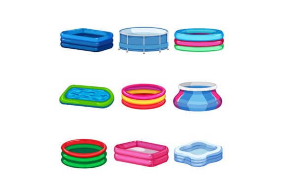 Download Inflatable Swimming Pool Set Cartoon - Cartoon Collection