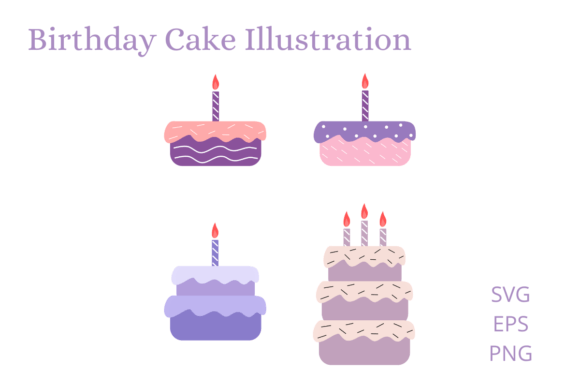 Download Birthday Cake Cartoon Illustration - Cartoon Collection