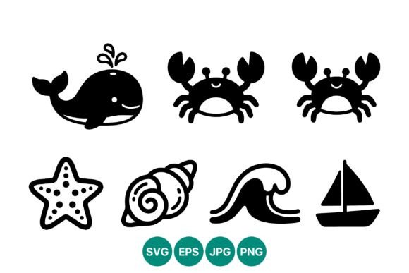 Download Ocean Animals Vector Icons - Premium Resources